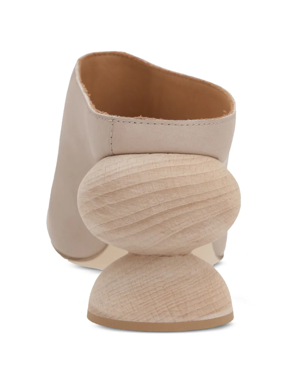 Uma Wang double heel stone sandals Beige