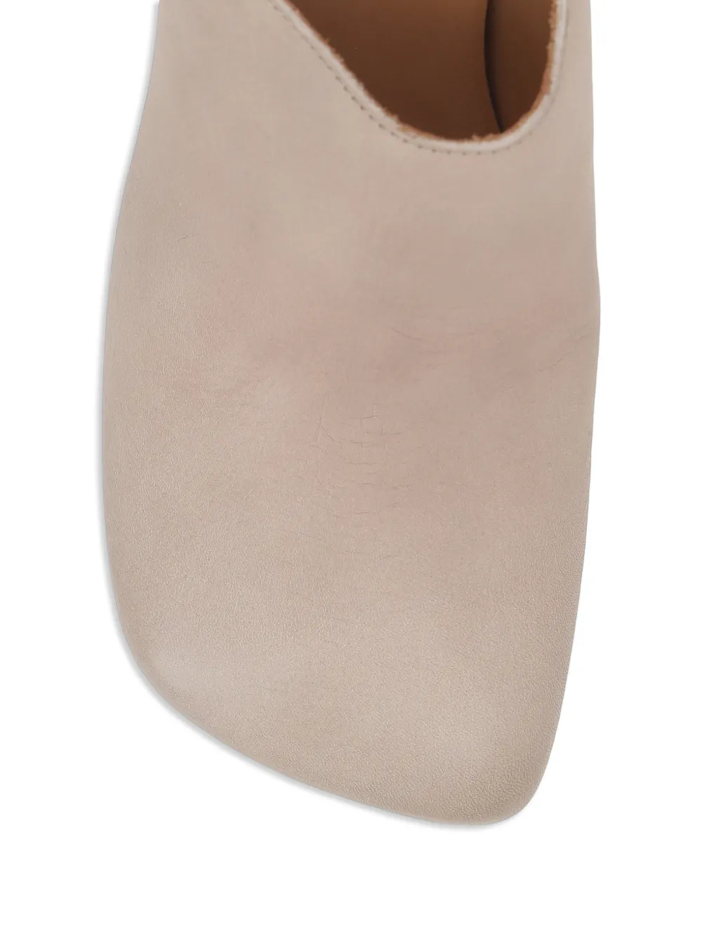 Uma Wang double heel stone sandals Beige