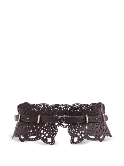Saiid Kobeisy perforated leather belt