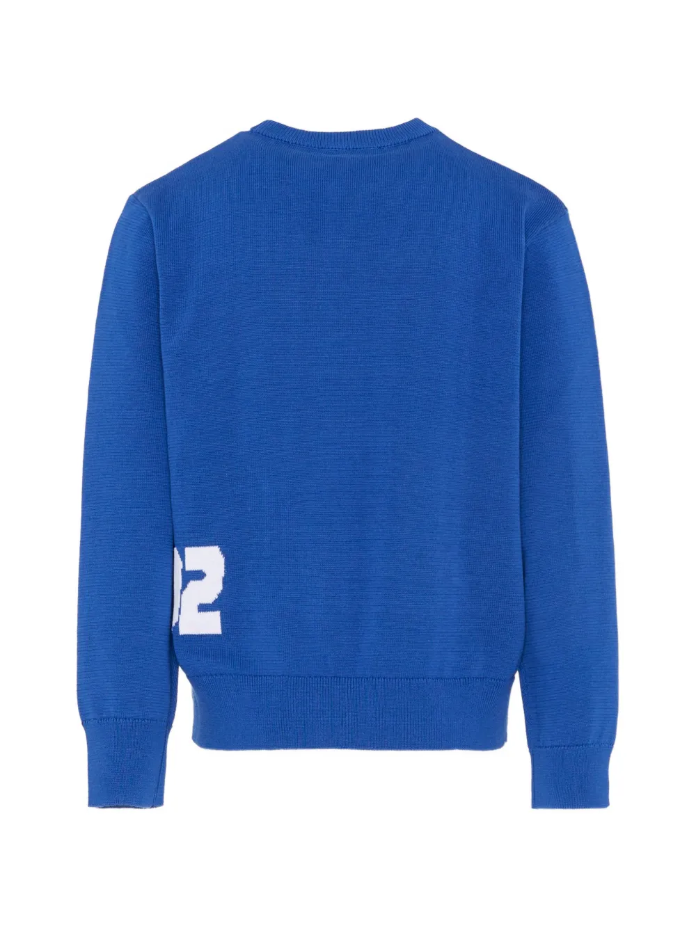  Dsquared2 Kids Logo-detail Long-sleeve Sweater - Blue 