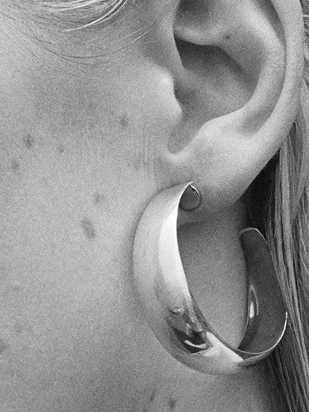 Sophie Buhai moon hoops earrings - Zilver