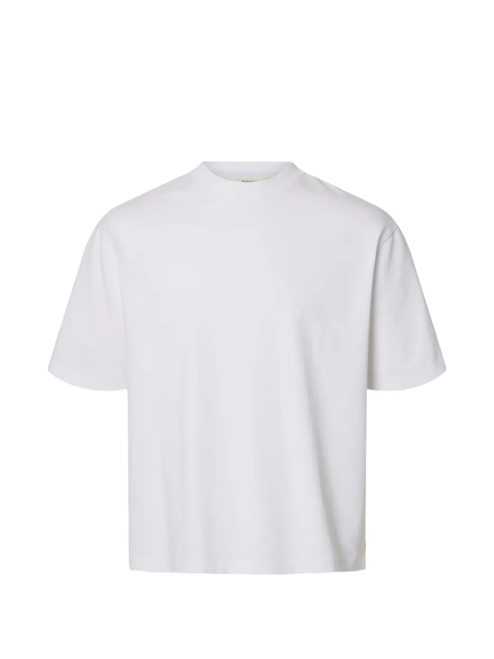 SELECTED short-sleeve crew-neck T-shirt - Bianco
