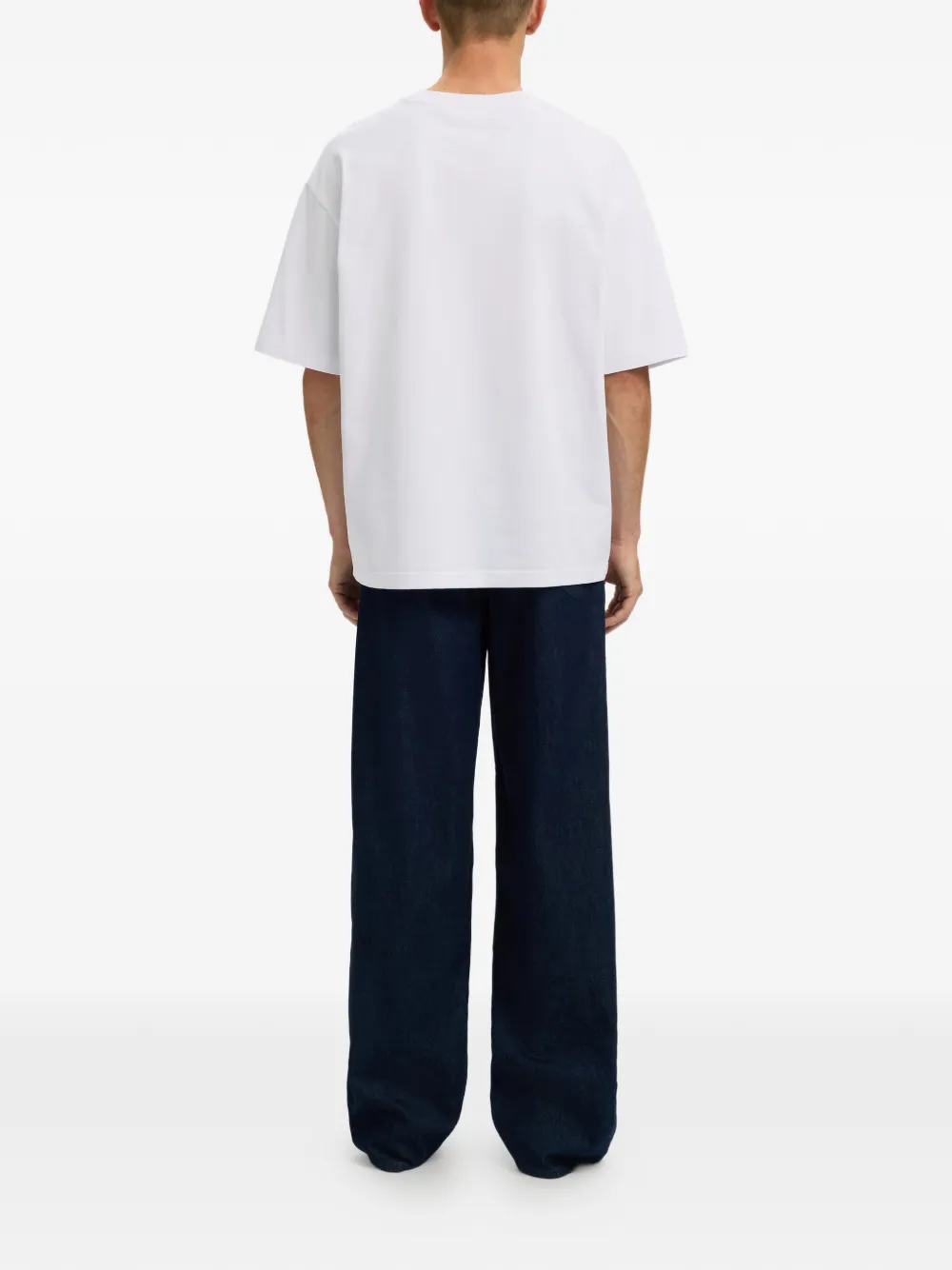  Selected Short-sleeve Crew-neck T-shirt - White 