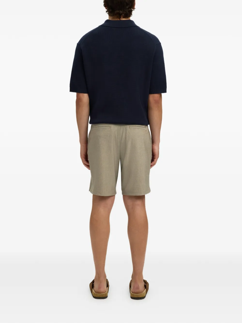  Selected Buttoned Shorts - Neutrals 