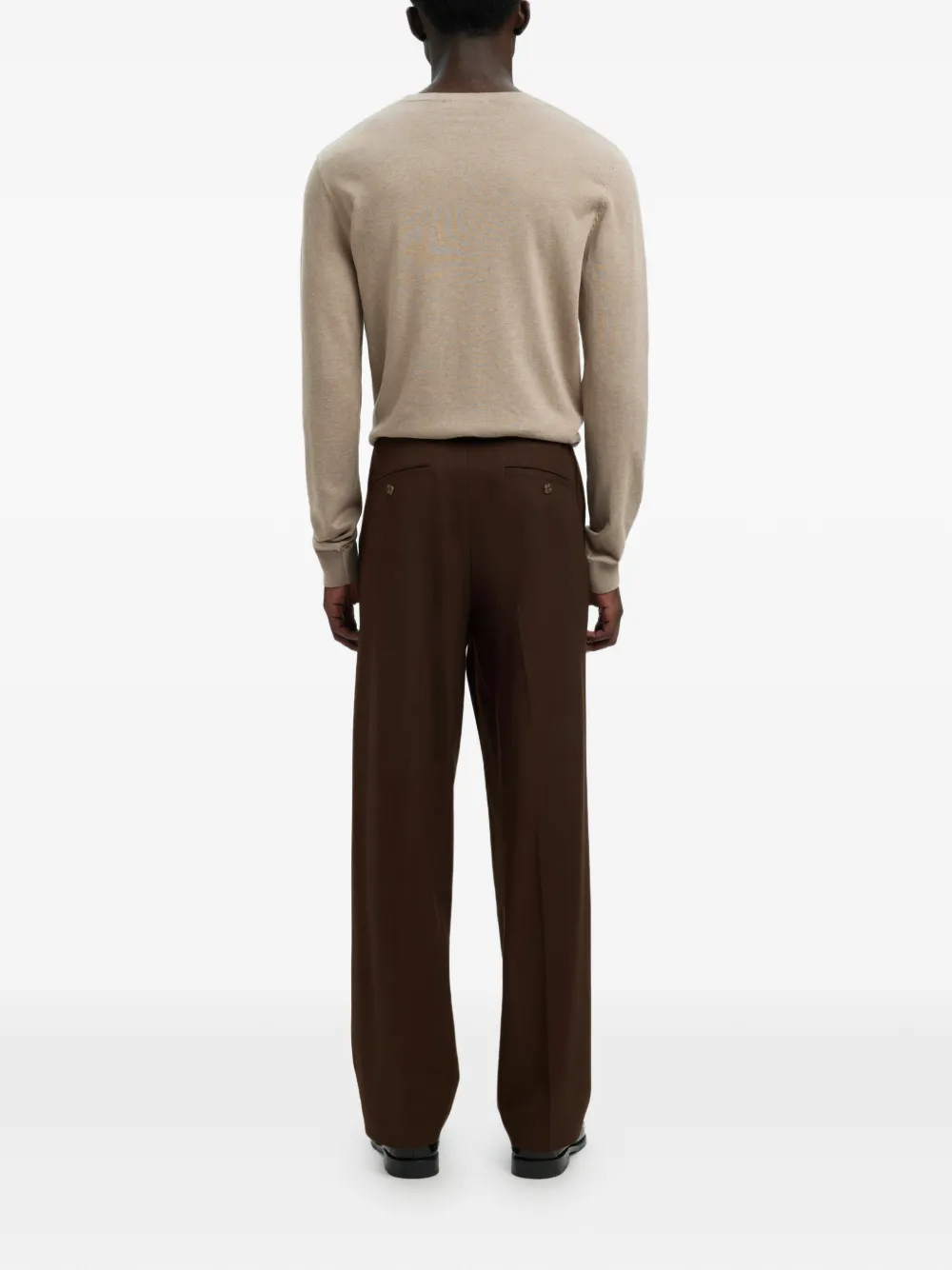  Selected Pleated Trousers - Brown 