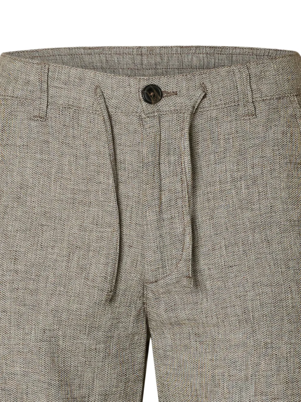SELECTED Shorts met trekkoord en knopen Beige