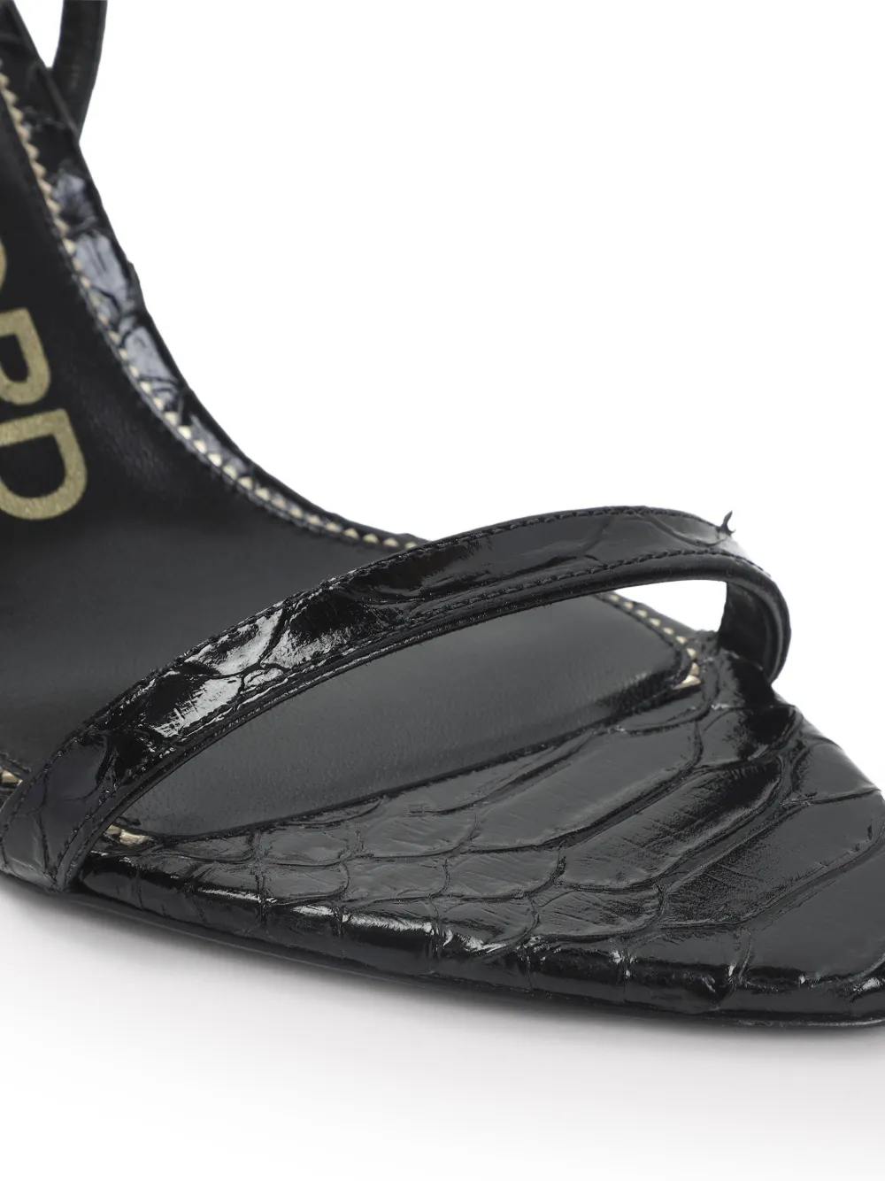 TOM FORD Sandalen met hangslot en hak Zwart