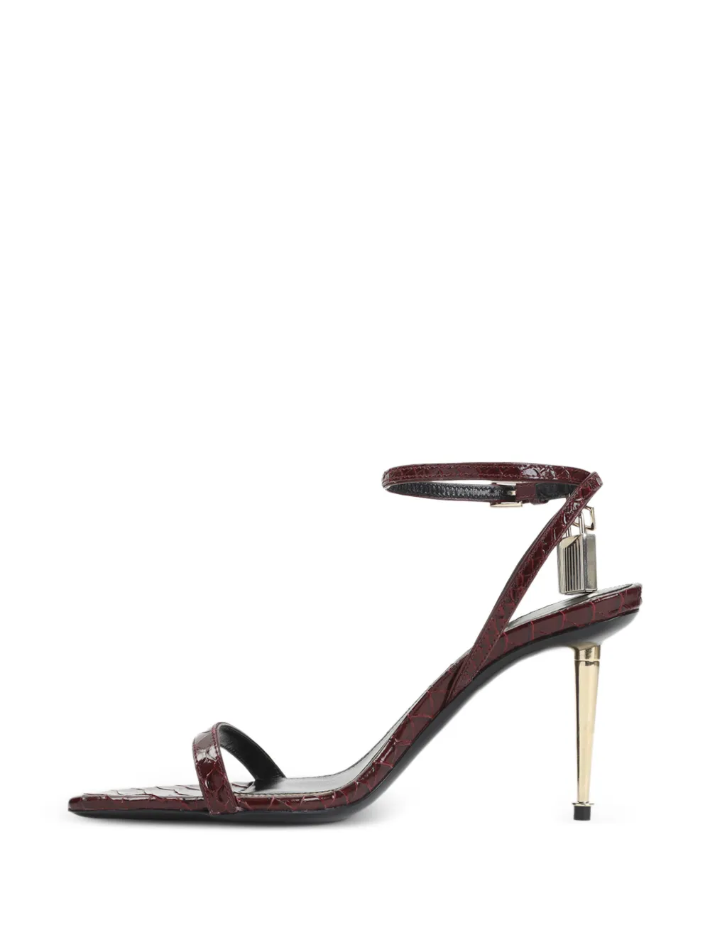 TOM FORD Stiletto sandalen met hangslot Rood