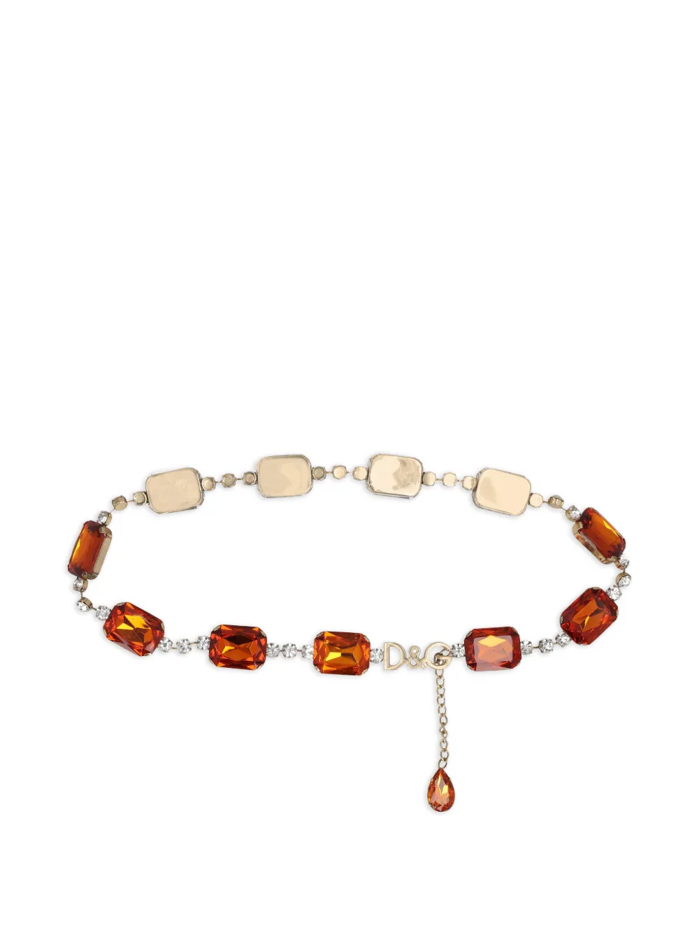 Dolce & Gabbana gemstones chain belt - Oro