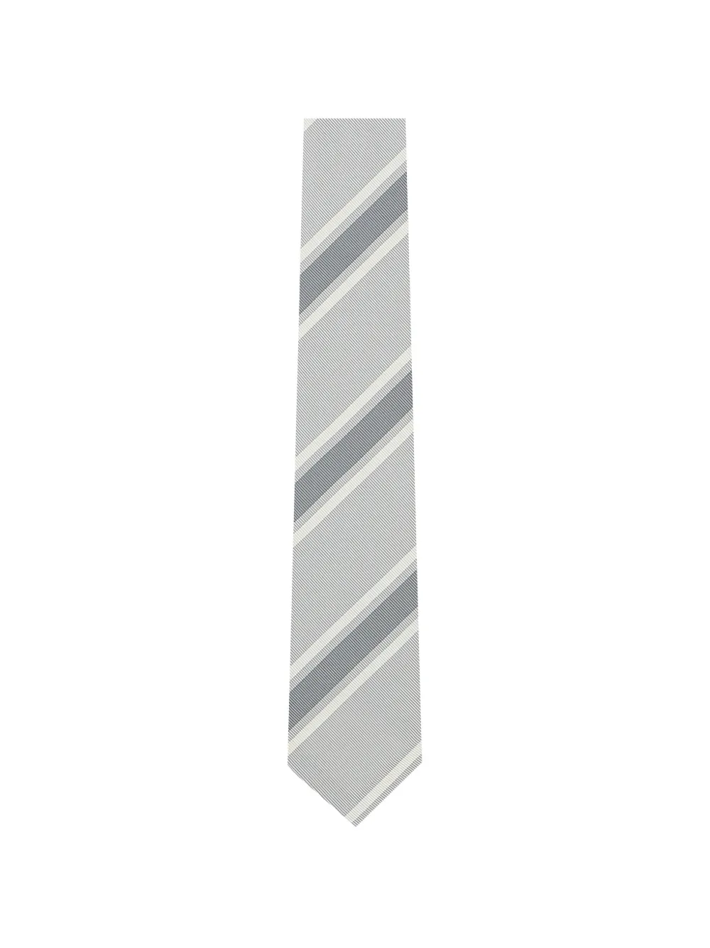 Thom Browne striped tie - Grigio