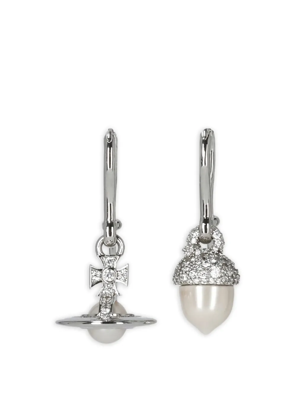 Vivienne Westwood pearl earrings - Argento