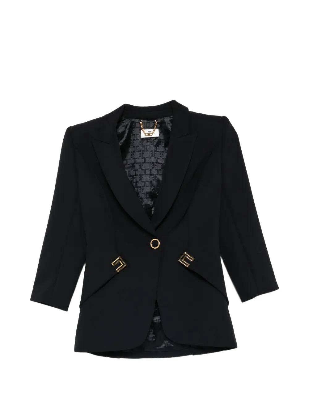 Elisabetta Franchi single-breasted blazer - Nero