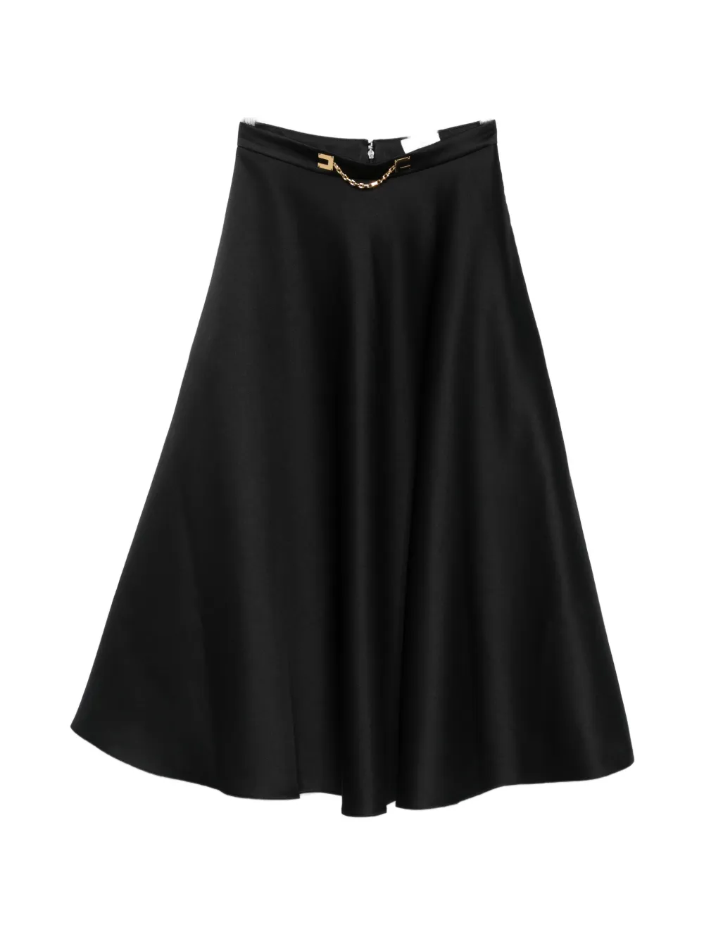 Elisabetta Franchi chain-embellished midi skirt - Nero