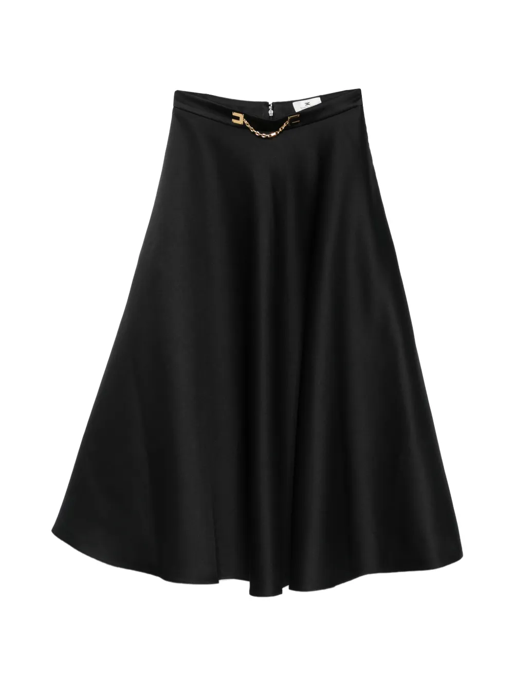 Elisabetta Franchi chain-embellished midi skirt - Nero