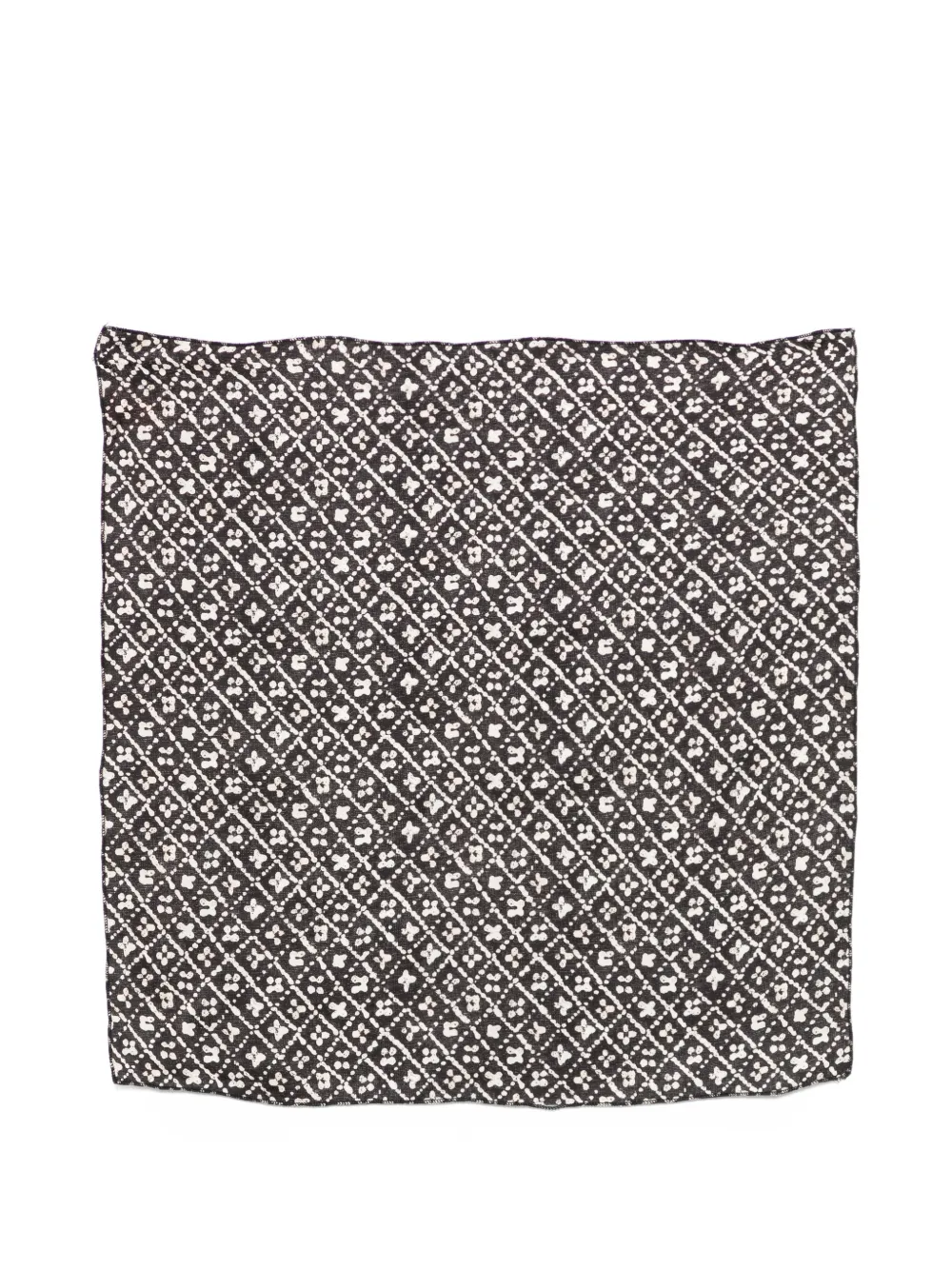 Paolo Pecora Kids patterned scarf - Black