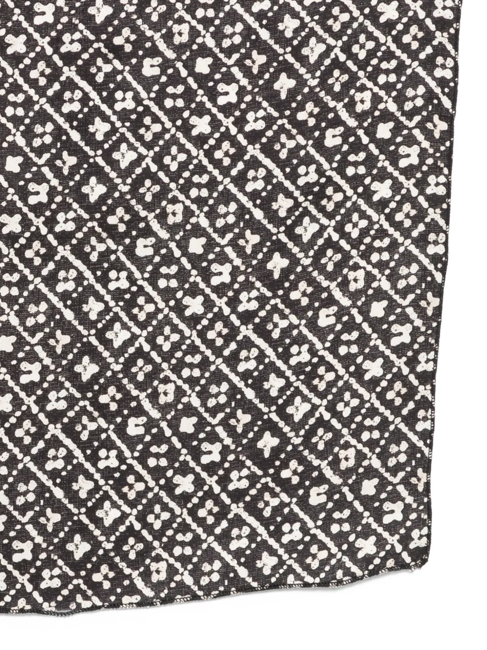  Paolo Pecora Kids Patterned Scarf - Black 