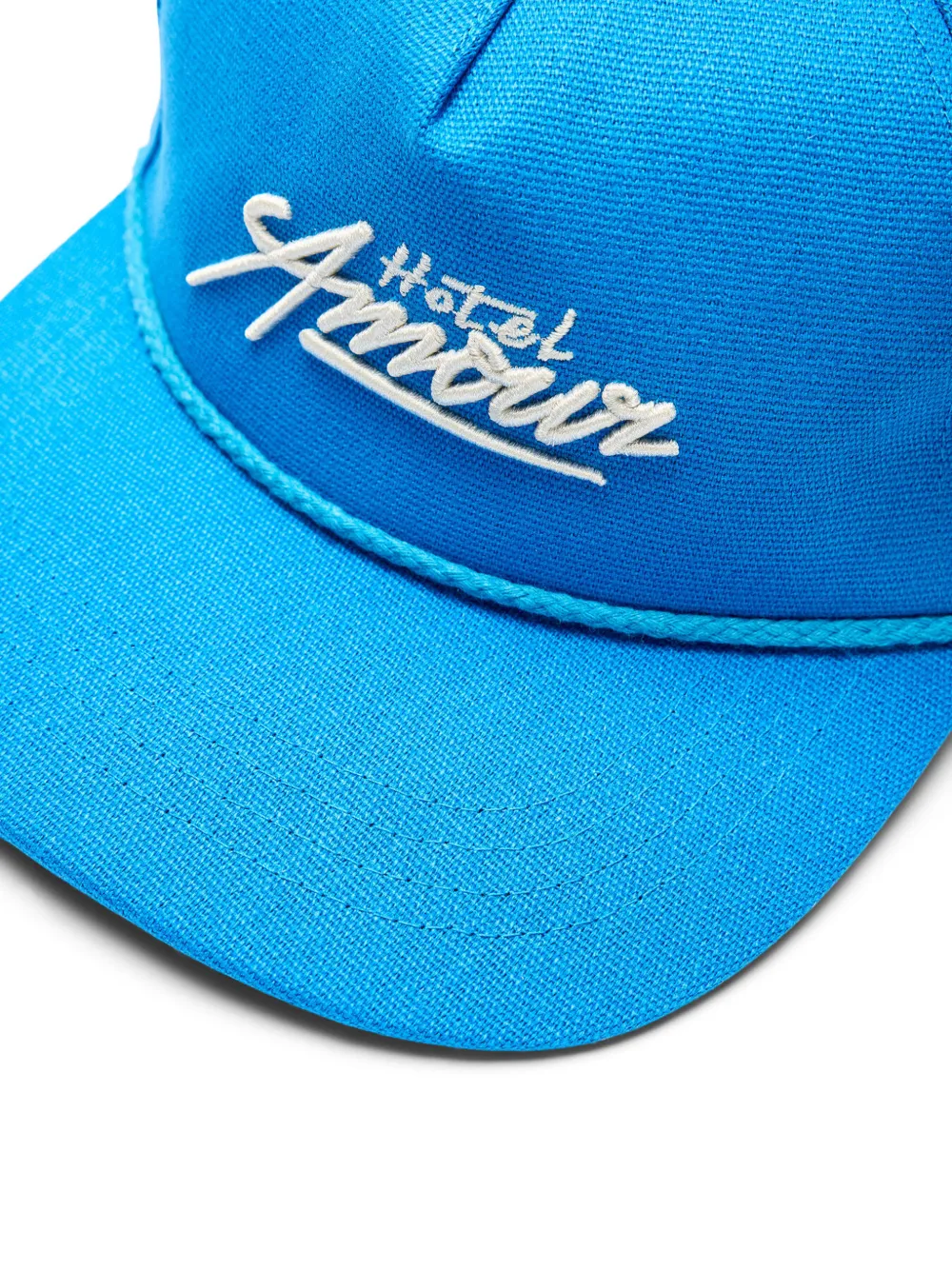  Selected Embroidery-detail Baseball Cap - Blue 