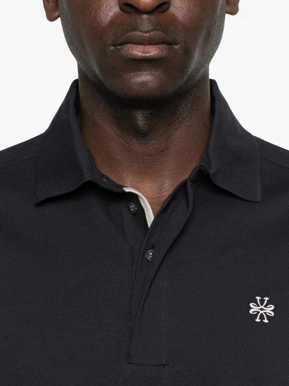 Jacob Cohën Poloshirt met borduurwerk Blauw