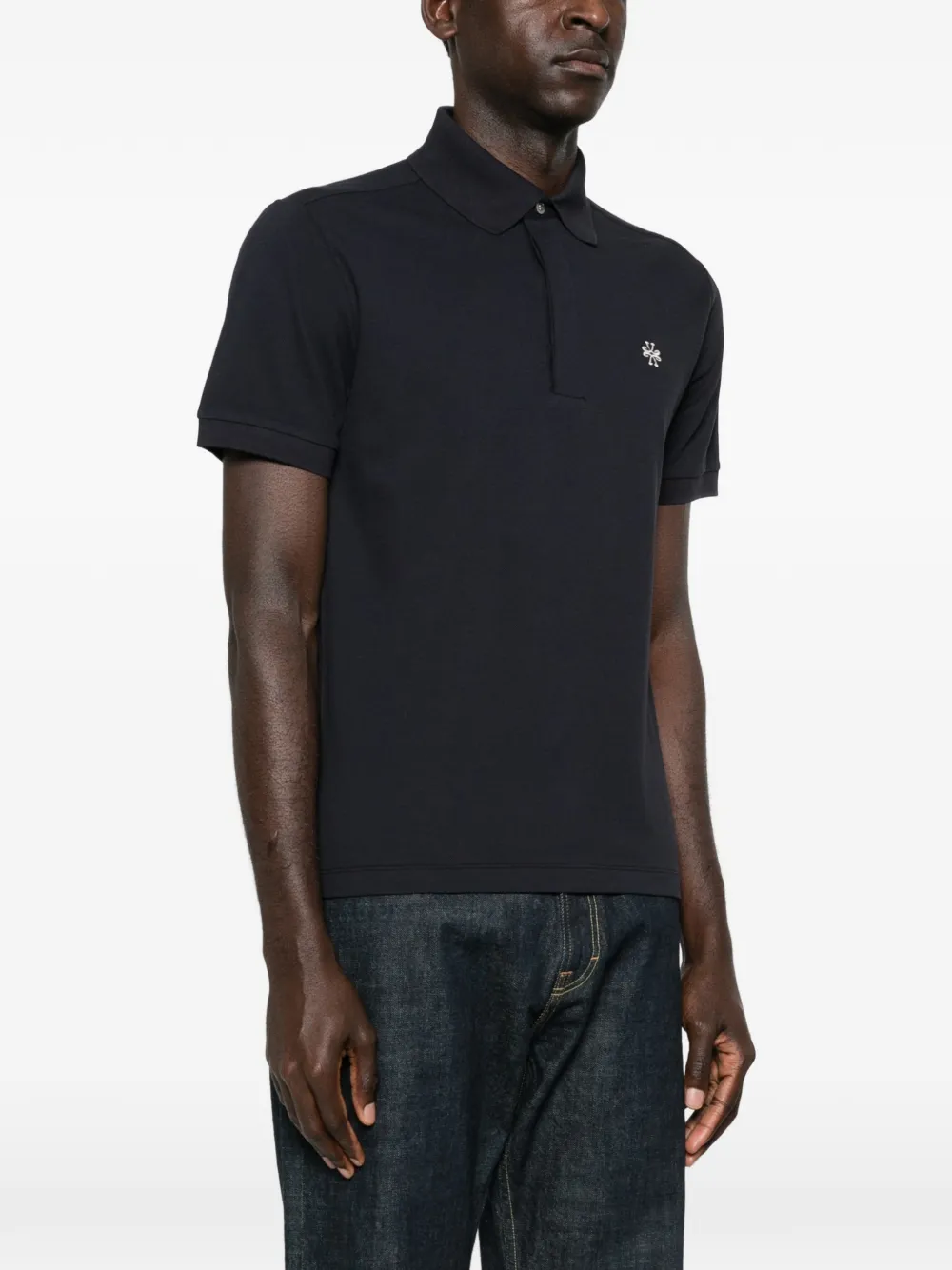 Jacob Cohën Poloshirt met borduurwerk Blauw