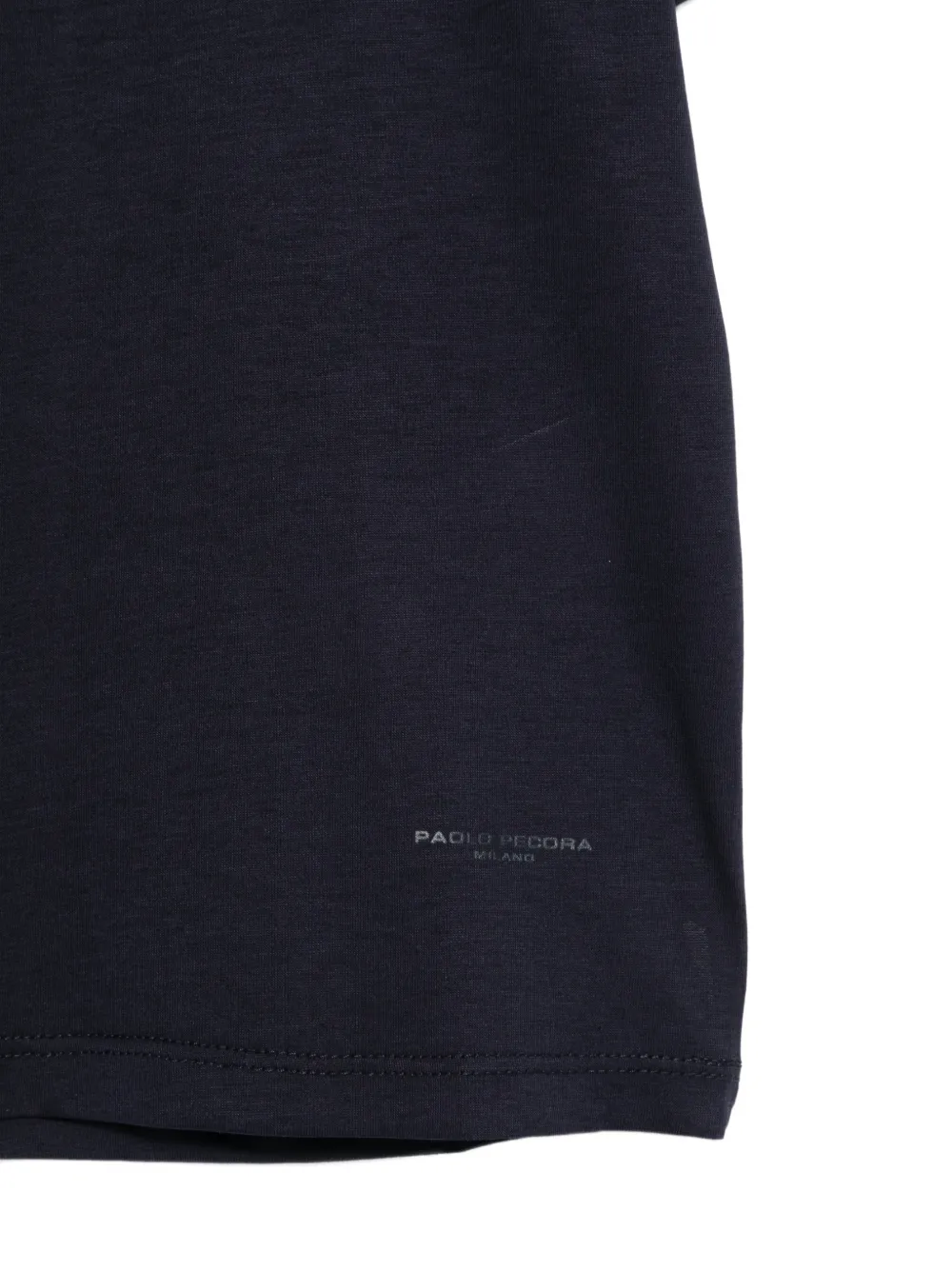 Paolo Pecora Kids T-shirt met borstzak Blauw