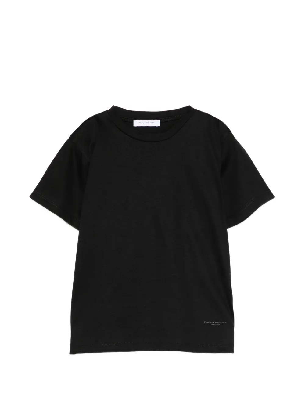 Paolo Pecora Kids logo T-shirt - Nero