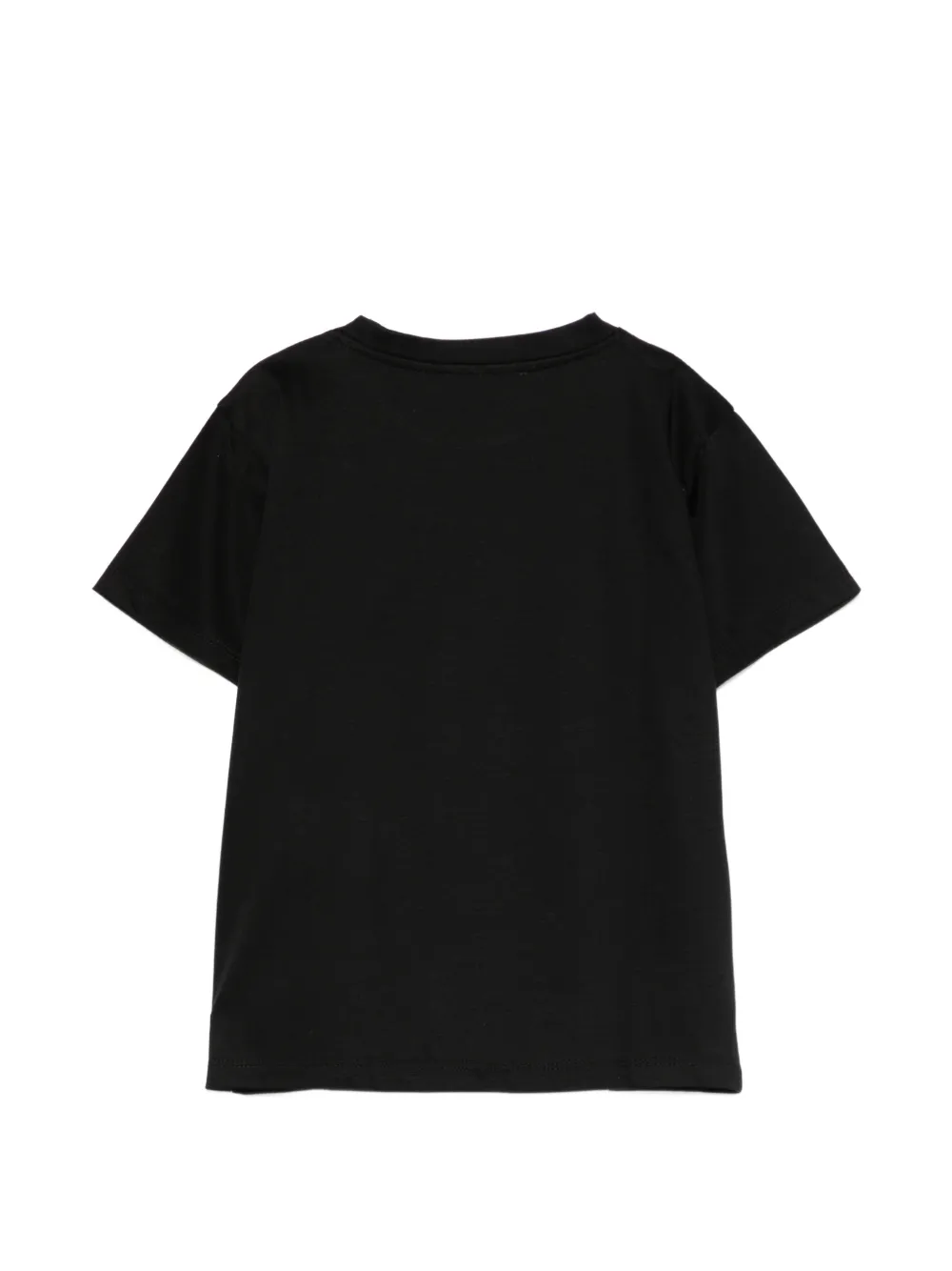 Paolo Pecora Kids T-shirt met logo Zwart