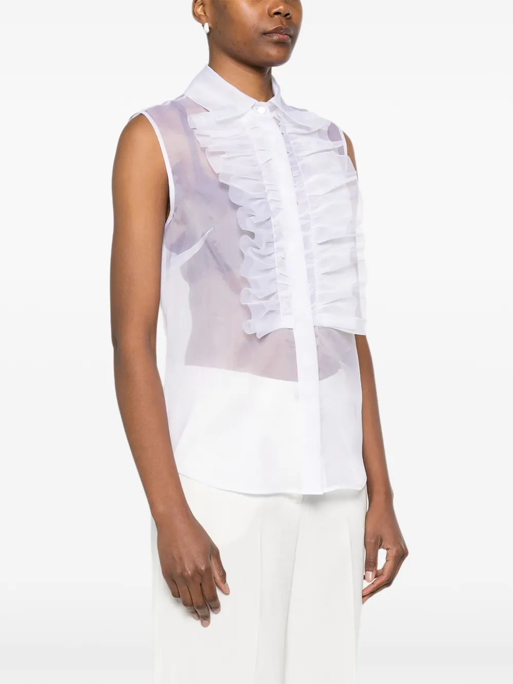  P.a.r.o.s.h. Ruffled Top - Pink 