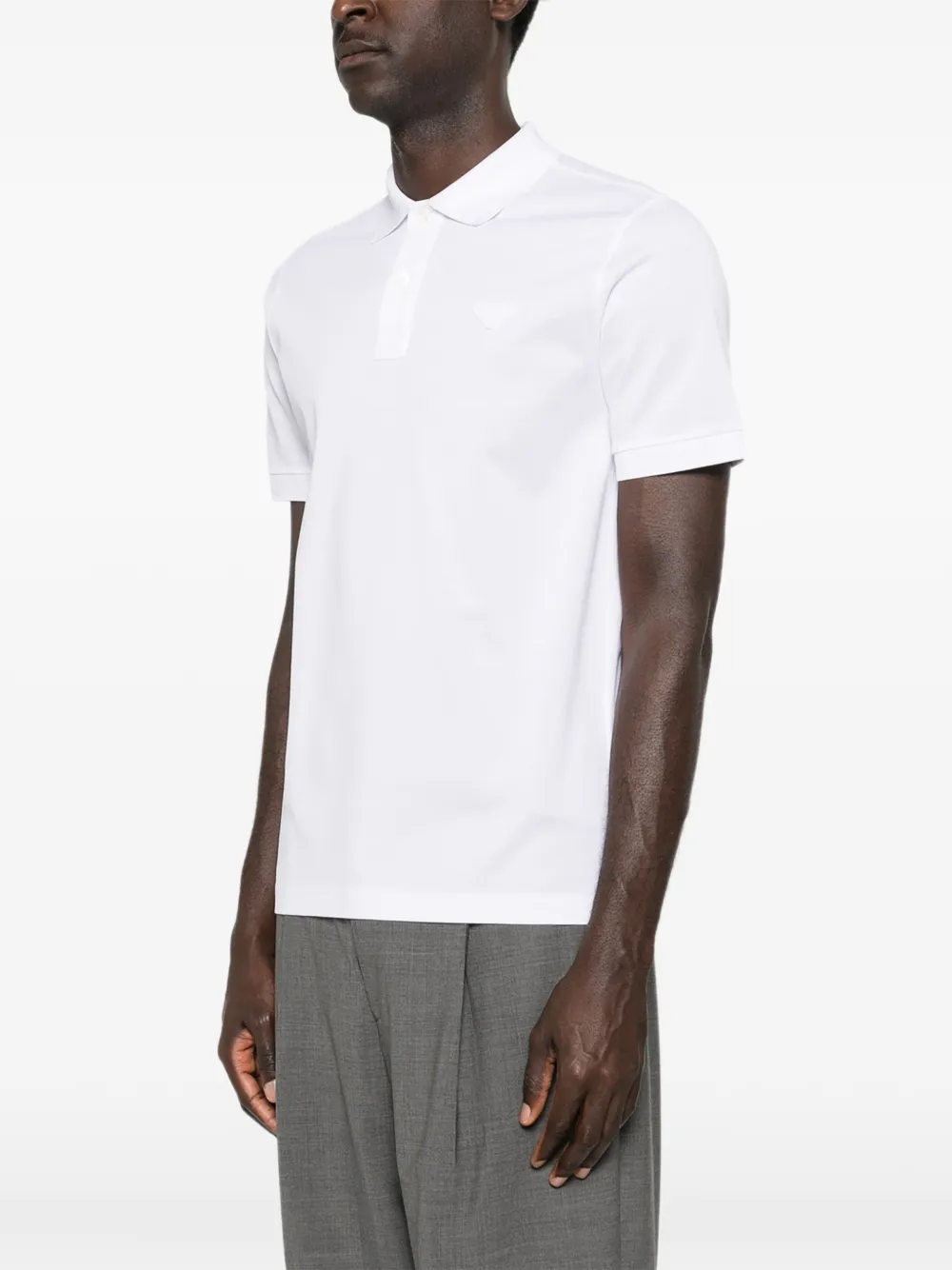 Prada Poloshirt met korte mouwen Wit