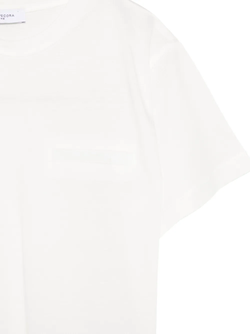Paolo Pecora Kids T-shirt met borstzak Wit