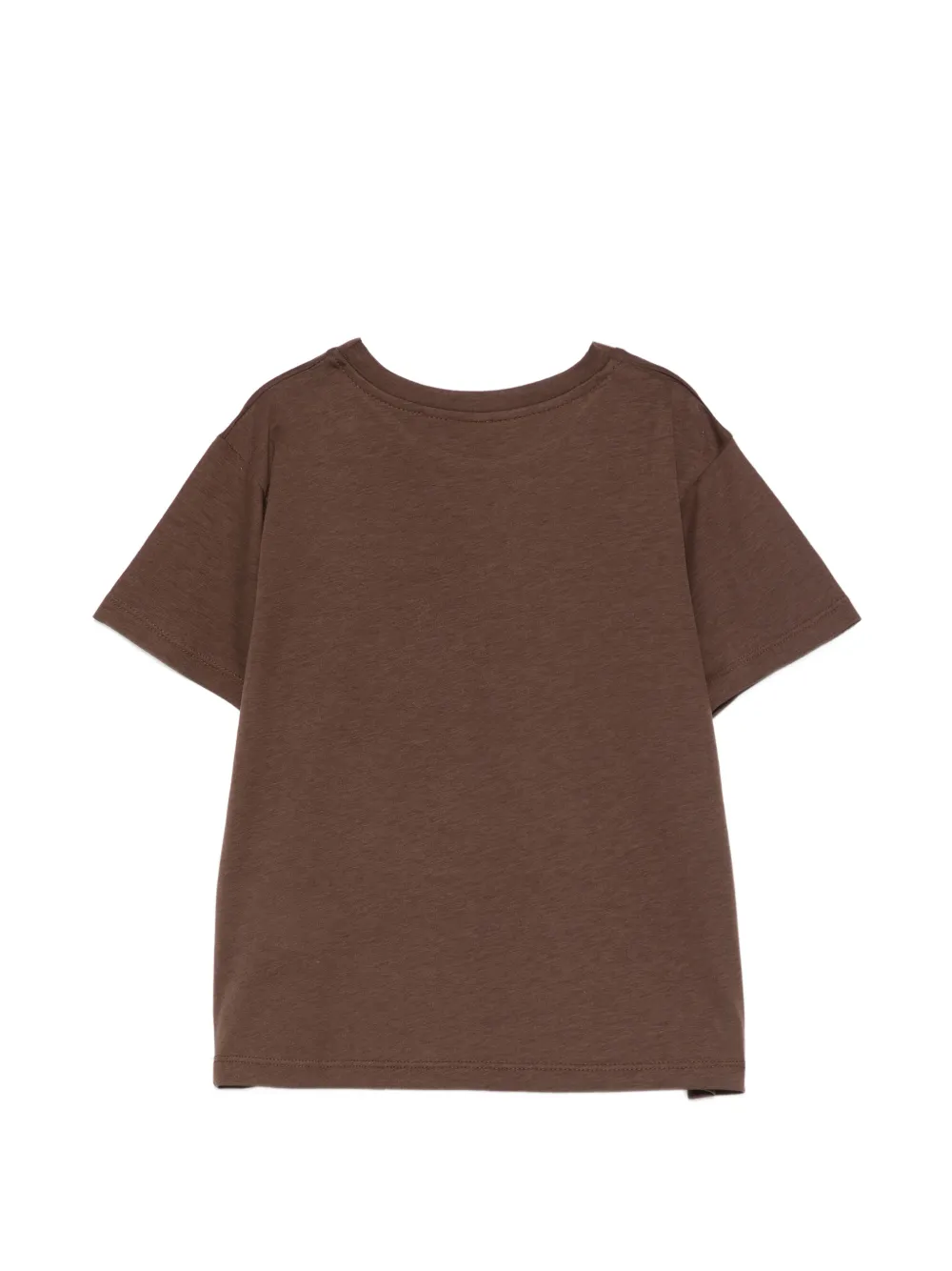 Paolo Pecora Kids T-shirt met ronde hals Bruin