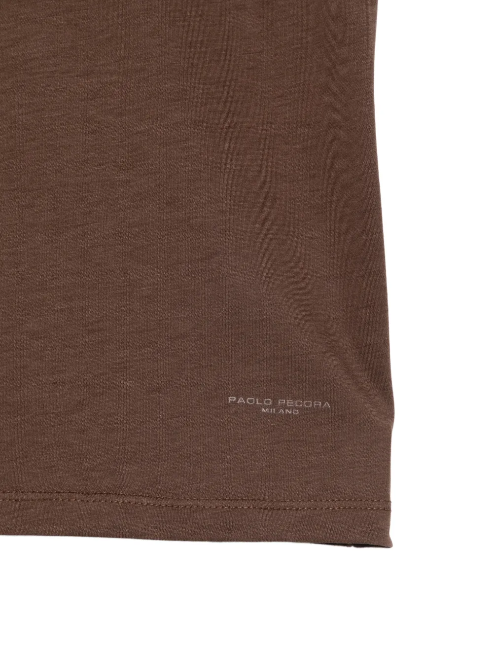Paolo Pecora Kids T-shirt met ronde hals Bruin