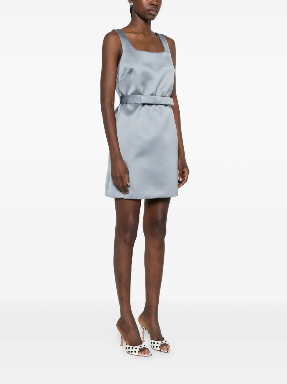 P.A.R.O.S.H. Jurk met strikdetail Blauw