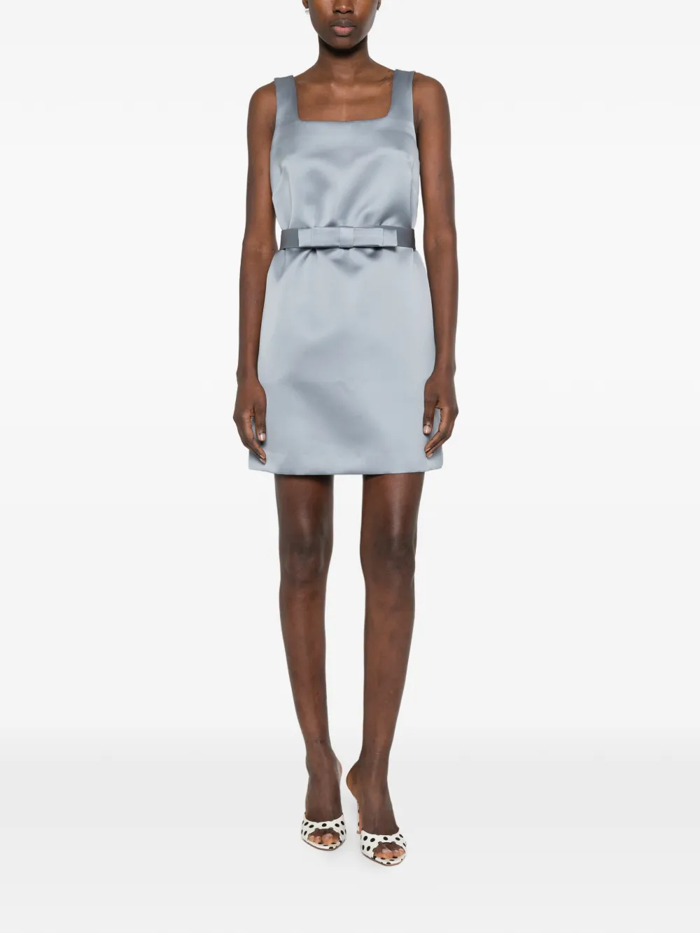 P.A.R.O.S.H. Jurk met strikdetail Blauw