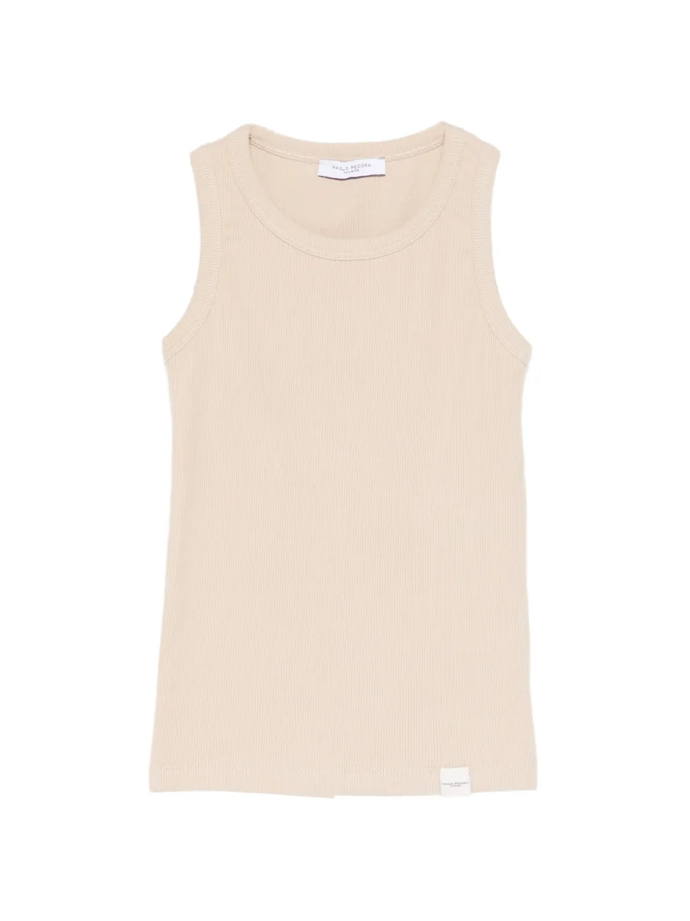 Paolo Pecora Kids ribbed tank top - Toni neutri