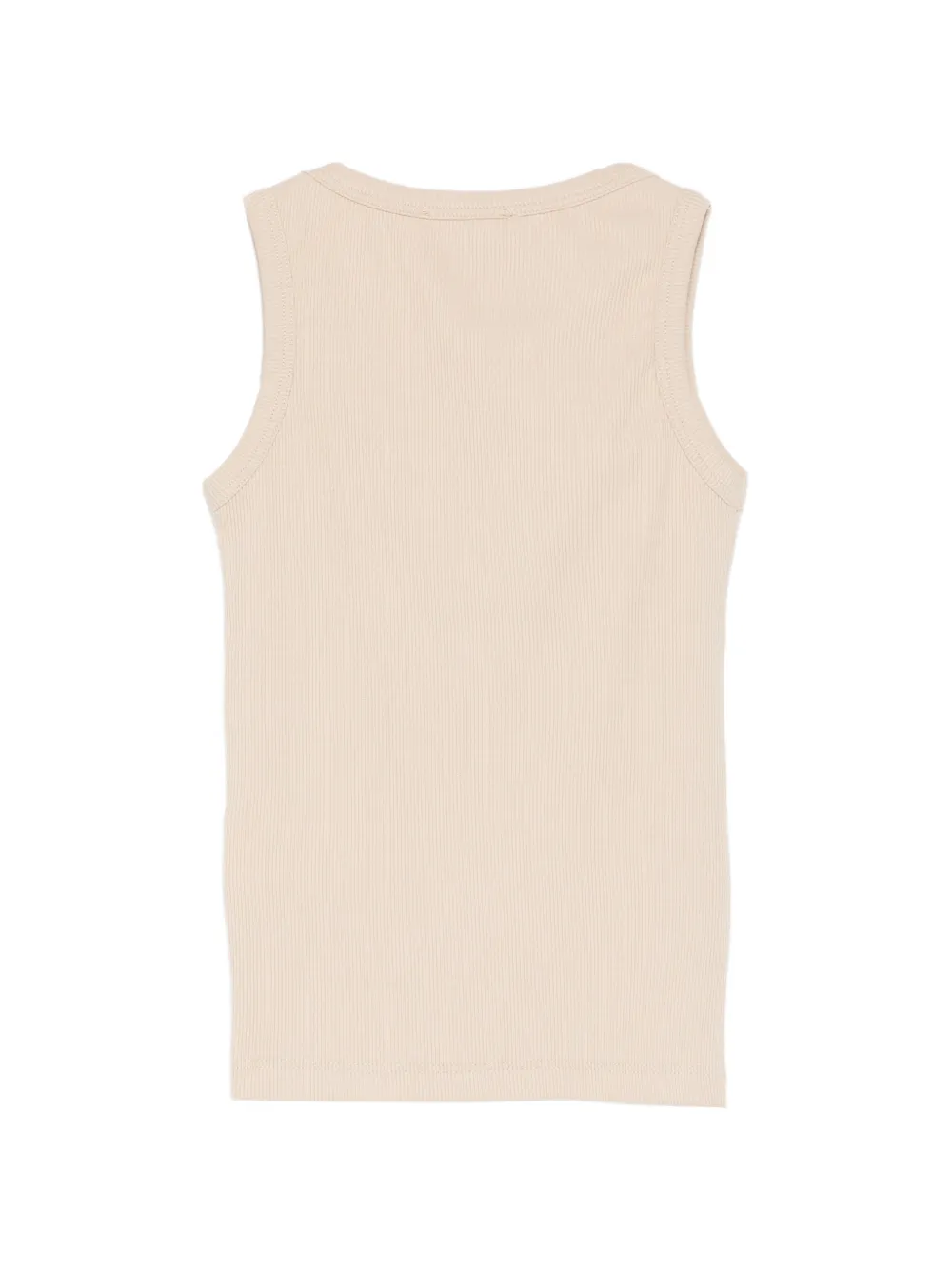 Paolo Pecora Kids Geribbelde tanktop Beige
