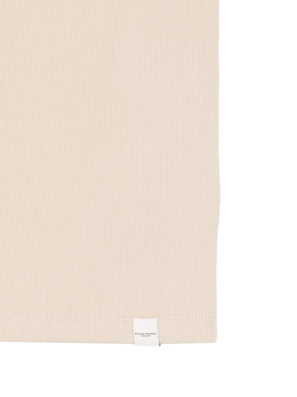 Paolo Pecora Kids Geribbelde tanktop Beige