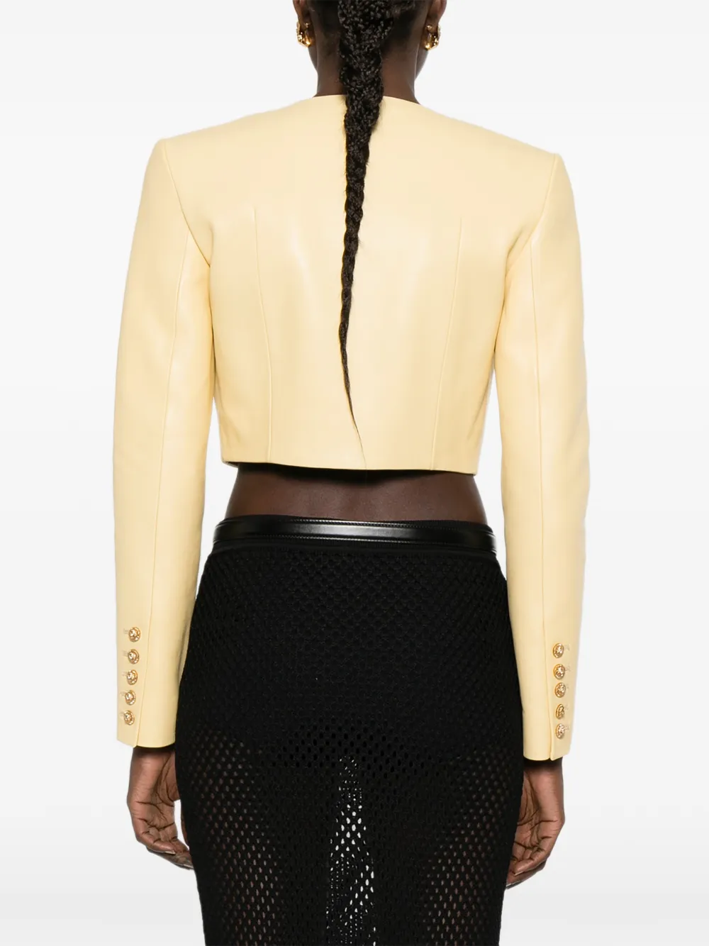 Balmain Cropped jack Beige