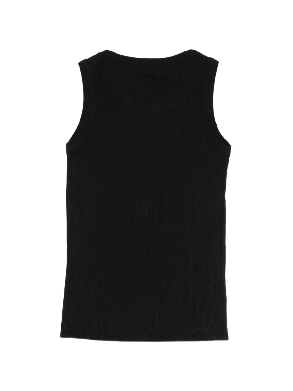 Paolo Pecora Kids Geribbelde tanktop Zwart
