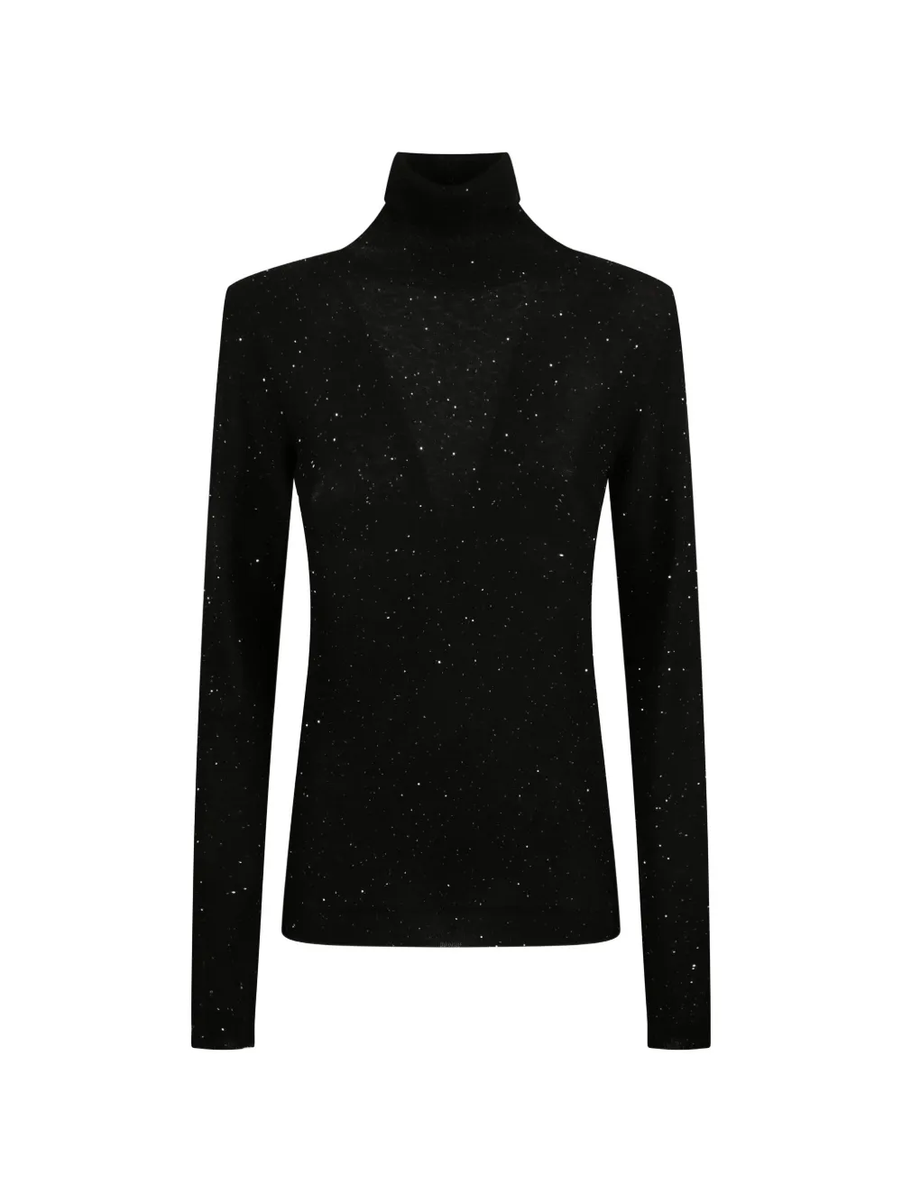 Fabiana Filippi turtle-neck sparkle-effect top - Nero