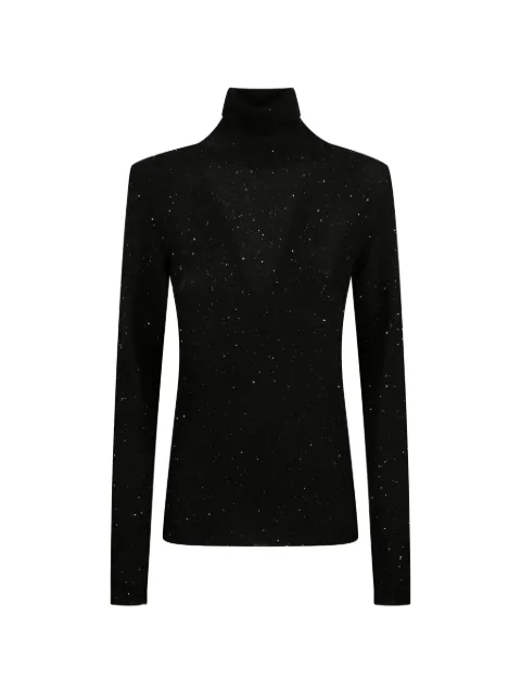 Fabiana Filippi — turtle-neck sparkle-effect top