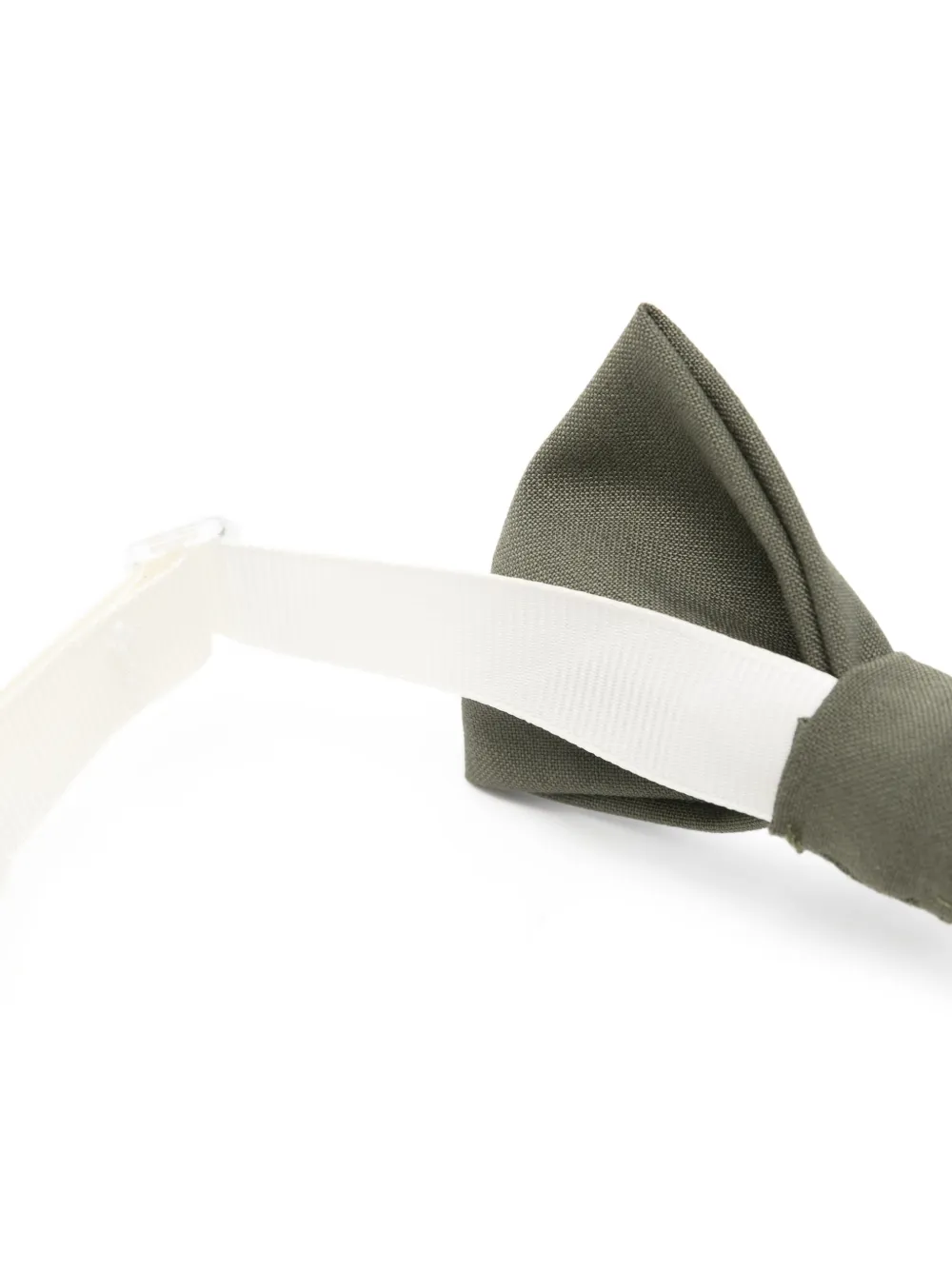  Paolo Pecora Kids Plain Bow Tie - Green 