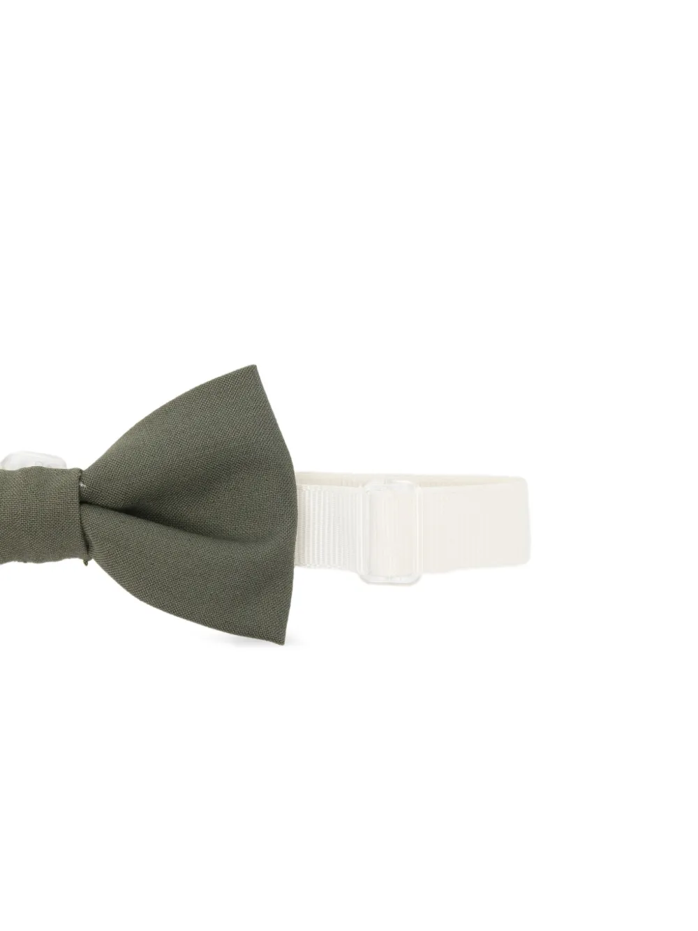  Paolo Pecora Kids Plain Bow Tie - Green 