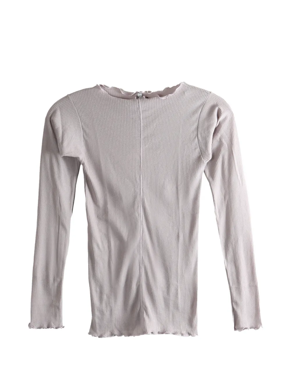 Baserange ruffled-trim T-shirt - Viola