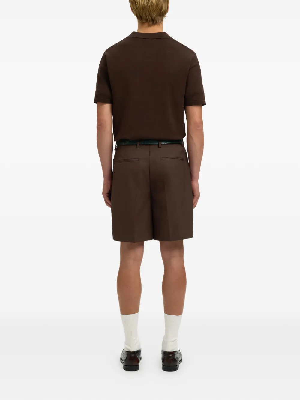  Selected Pleated Shorts - Brown 