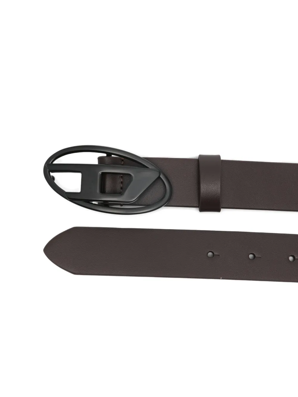 Diesel Kids Oval-logo Buckle Belt - Brown 