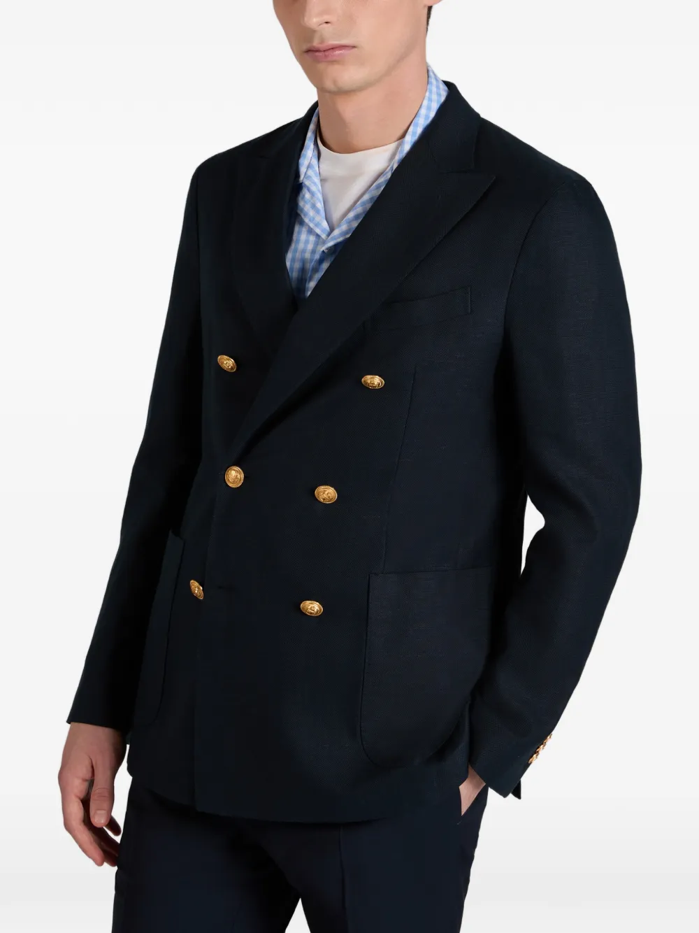  Slowear Double-breasted Blazer - Blue 