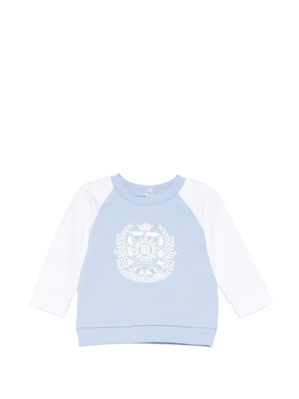 Balmain Kids graphic sweatshirt - Blu