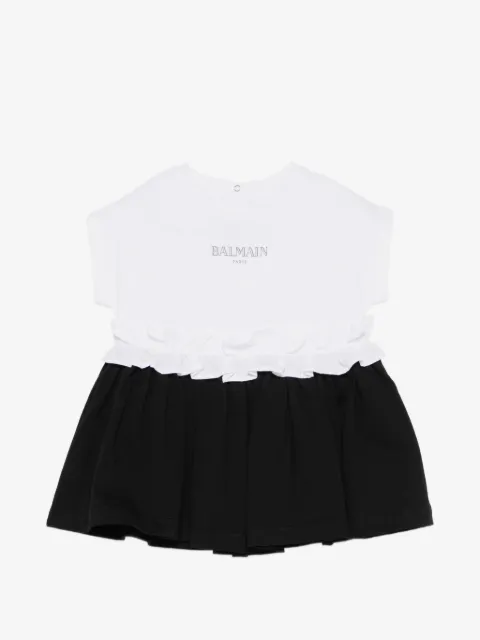 Balmain Kids ruffled dress