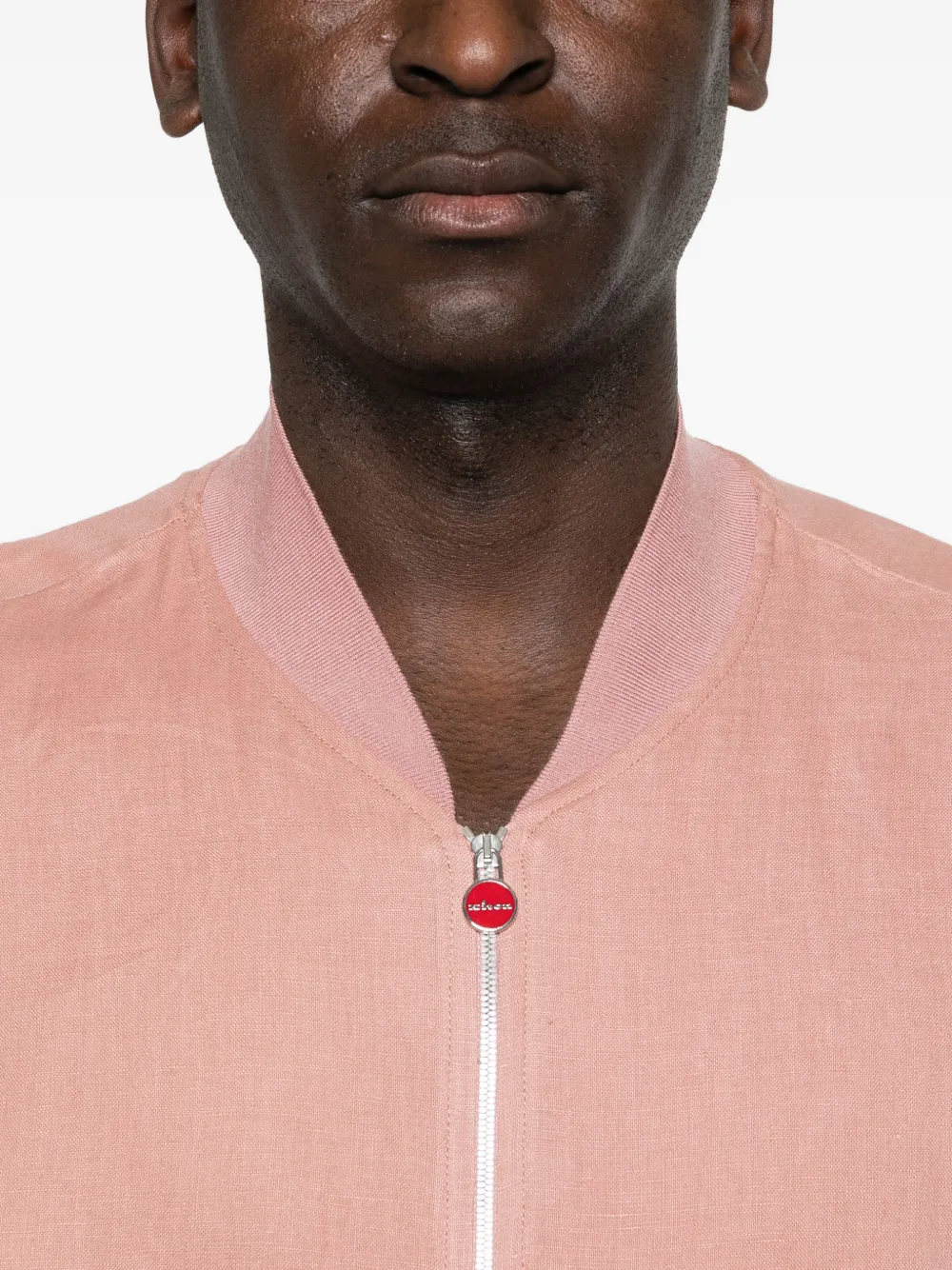 Kiton ジップアップ ボンバージャケット | ピンク | FARFETCH JP