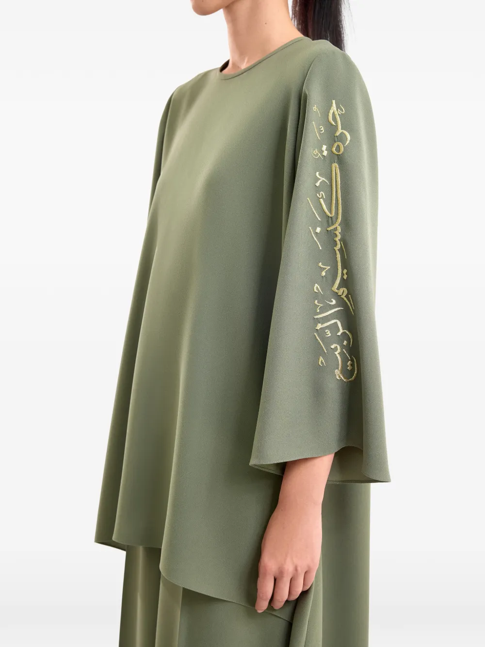 Gemy Maalouf Blouse met print Groen